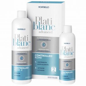 Montibello Platiblanc advanced Controlled Blond 2 w 1, rozjaśniający olejek 200ml i aktywator 400ml