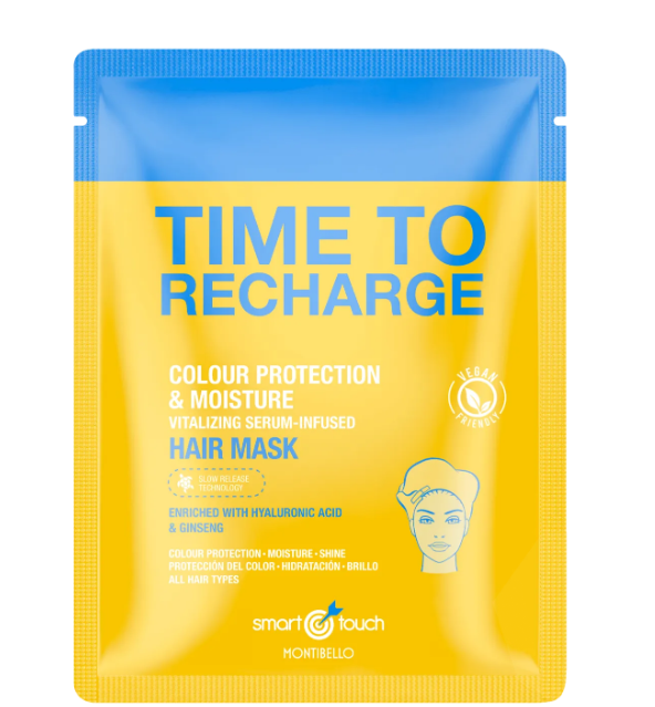 MONTIBELLO SMART TOUCH maska w płachcie Time To Recharge nasączona serum: 30 ml