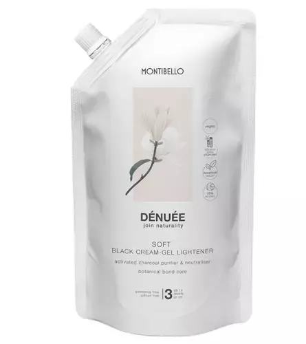 MONTIBELLO DÉNUÉE węglowy rozjaśniacz w kremie Soft Black 400 ml