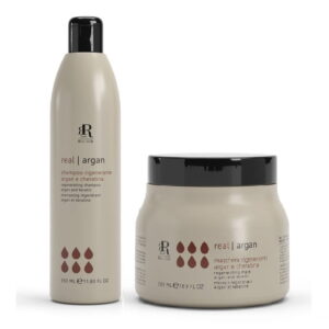 RR LINE Zestaw regenerujący z arganem i keratyną szampon + maska