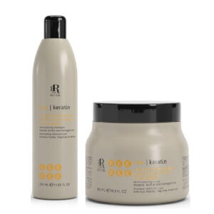 RR LINE Zestaw szampon i maska odbudowująca do włosów zniszczonych